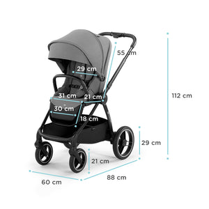 Kinderkraft Carucior Nea 2 in 1 Platinum Grey