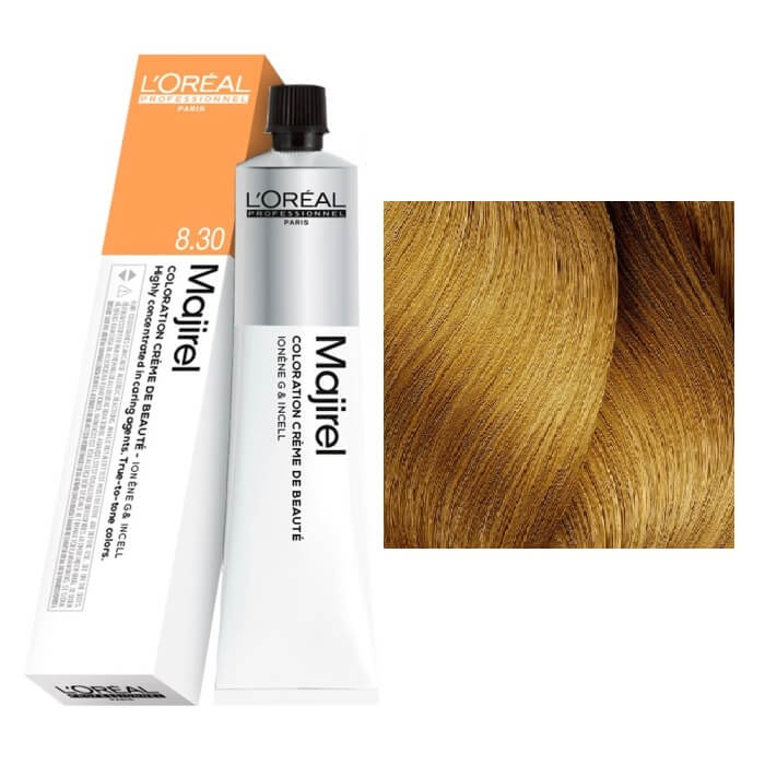 L'Oreal Professionnel Majirel 8.30 Blond Deschis Auriu 50ml Vopsea de Par