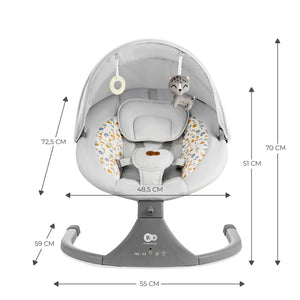 Kinderkraft Leagan Electric Lumi 2 Light Grey