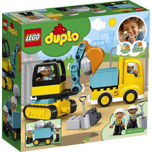 Încarcă imaginea în Galerie, Lego Duplo Camion si Excavator pe Senile
