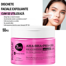 Încarcă imaginea în Galerie, 7DAYS Dischete Faciale Exfoliante MBW AHA+BHA+PHA+LHA Multi-Acizi 50buc
