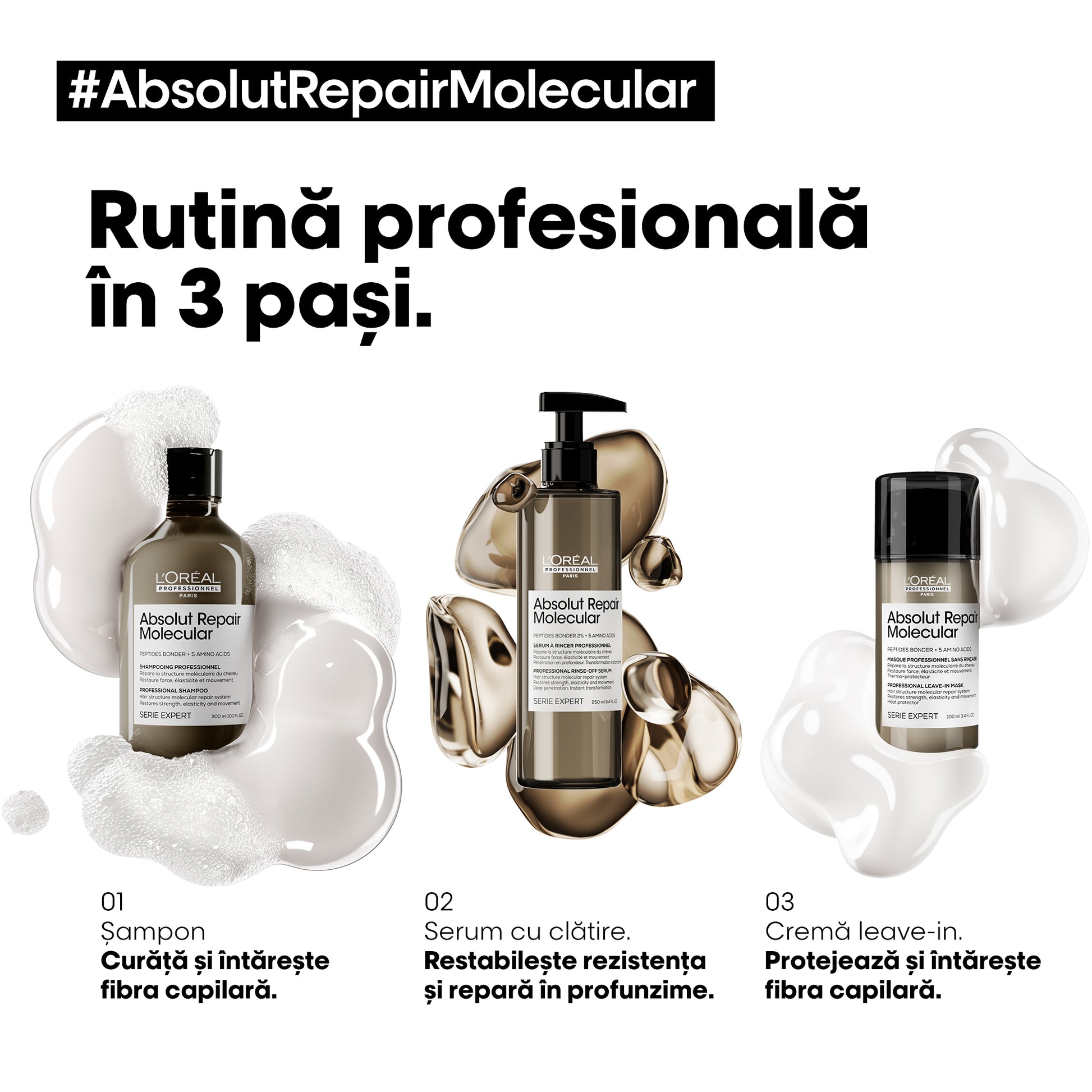 L’Oreal Professionnel Serie Expert Absolut Repair Molecular - Crema Leave-In 50ml - Beauty Lounge