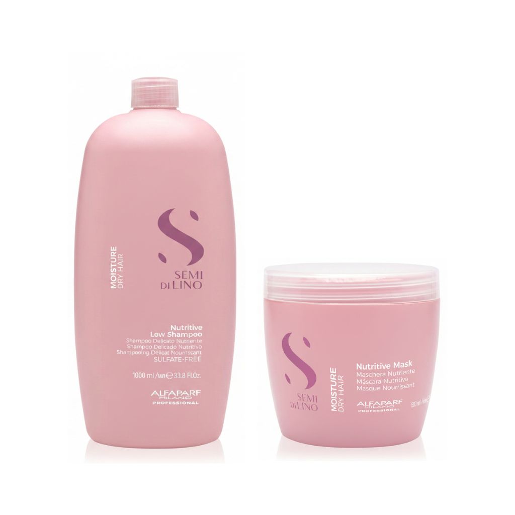 Set Duo Alfaparf Milano Moisture Nutritive - Sampon 1000ml si Masca 500ml