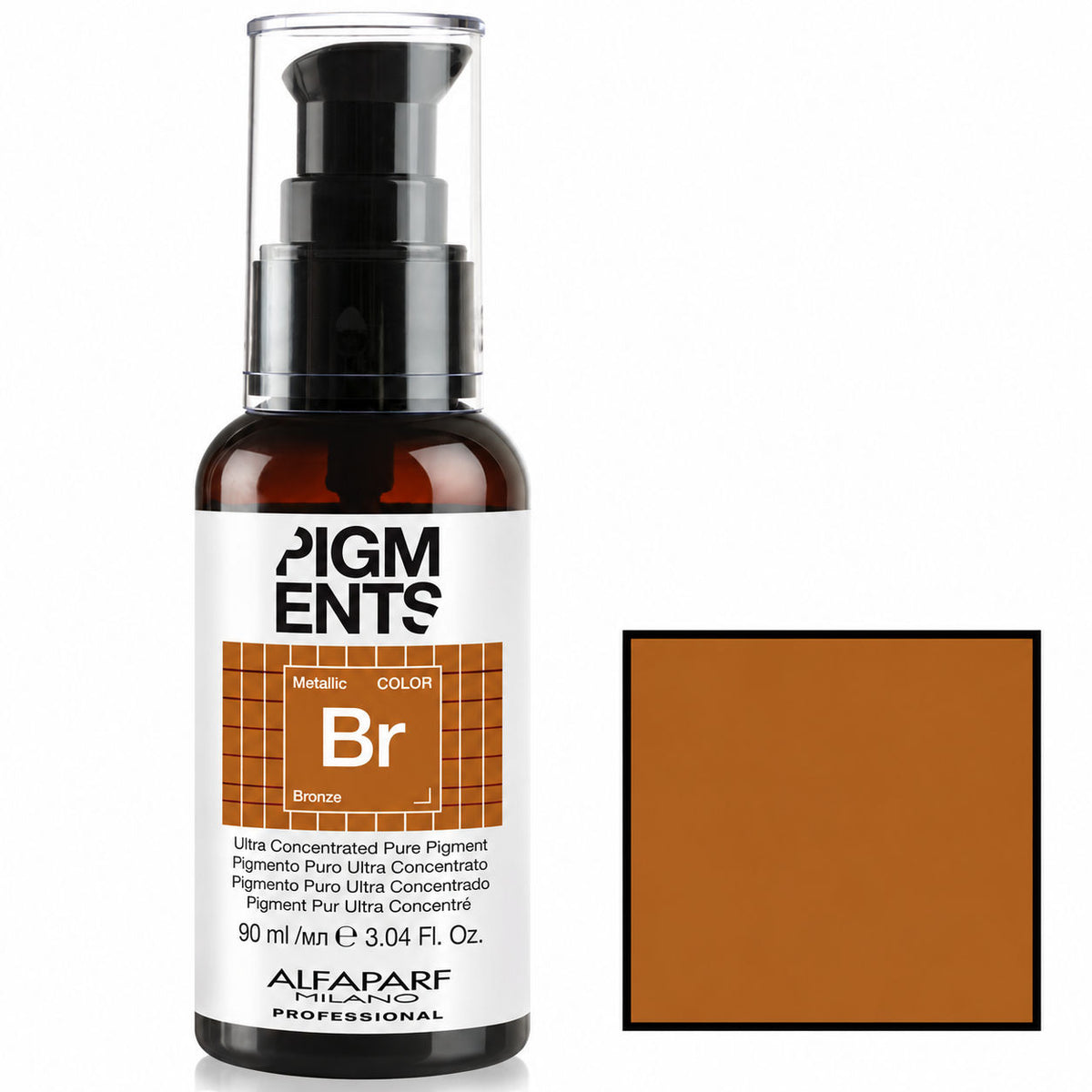 Alfaparf Milano Pigments Ultra Concentrated Pure Pigment Bronze 90ml - Bronz Metalic