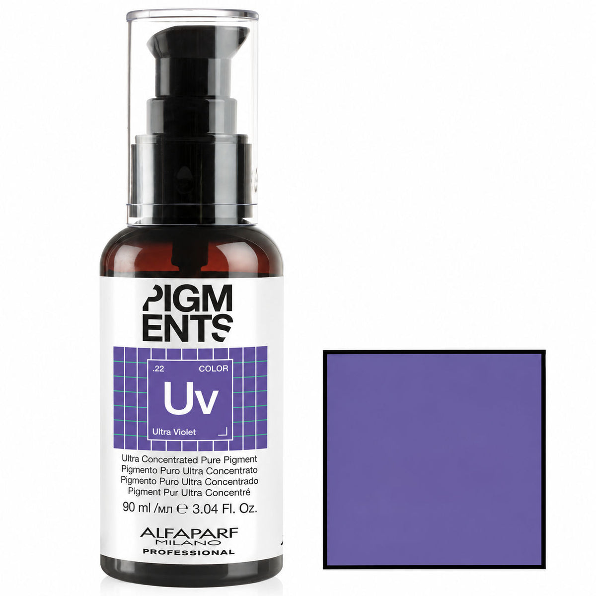 Alfaparf Milano Pigments Ultra Concentrated Pure Pigment Ultraviolet .22 90ml - Ultraviolet