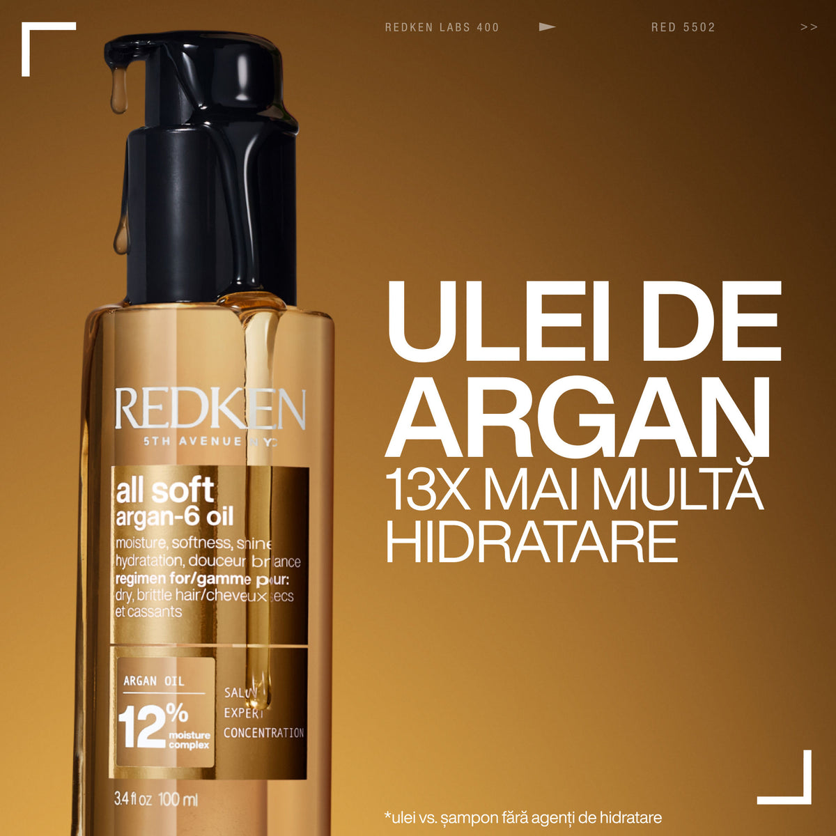 Redken All Soft Set - Sampon 300ml + Balsam 300ml + Ulei Pentru Par Uscat 100ml