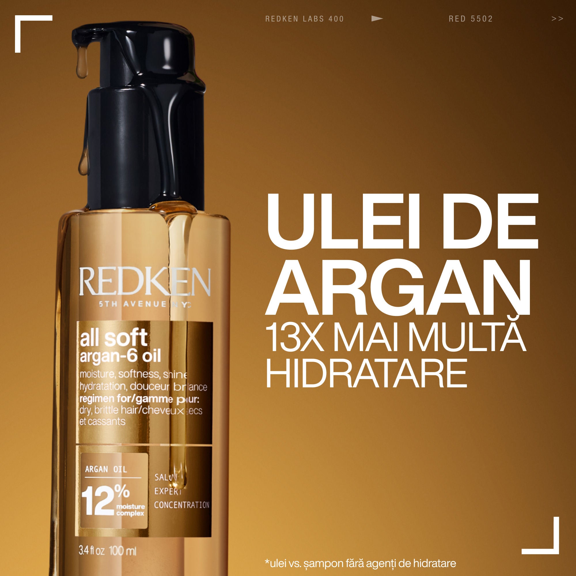Redken All Soft Set - Sampon 300ml + Balsam 300ml + Ulei Pentru Par Uscat 100ml