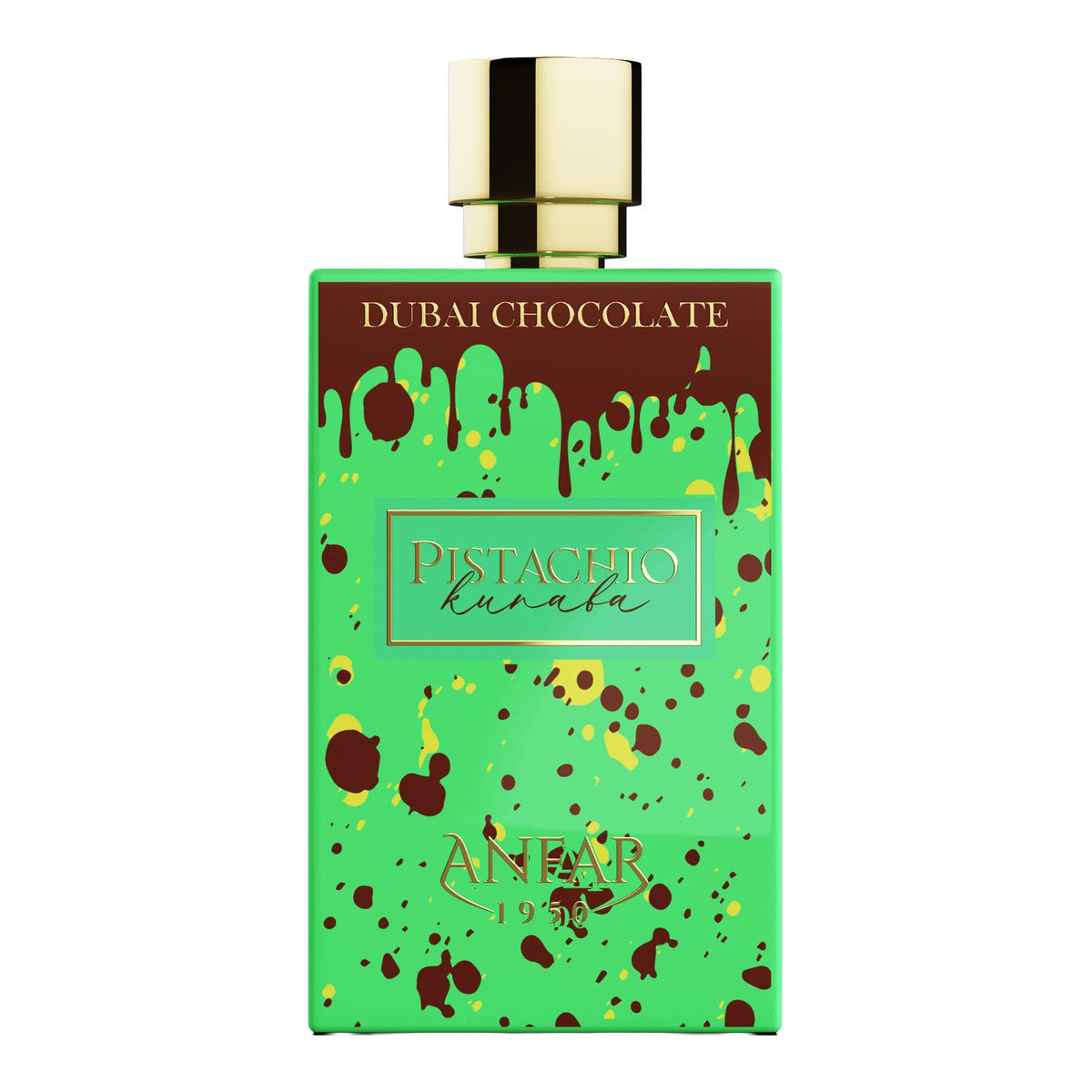 Anfar 1950 Dubai Chocolate Pistachio Kunafa 80ml - Extract de Parfum Unisex Gurmand-Vanilat