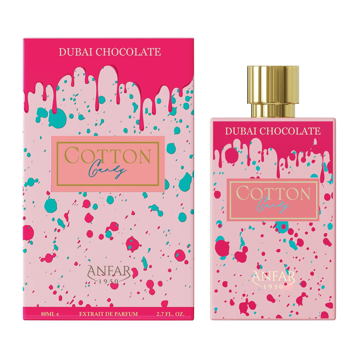 Anfar 1950 Dubai Chocolate Cotton Candy 80ml - Extract de Parfum Pentru Femei Fructat-Gurmand