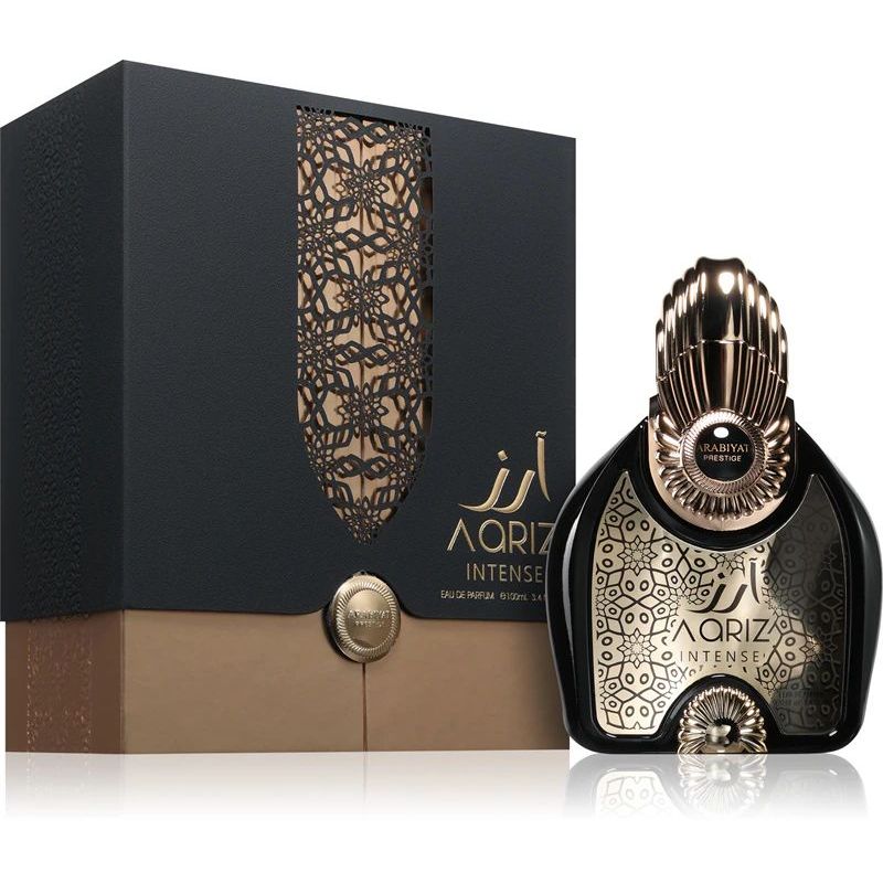 Arabiyat Prestige Aariz Intense 100ml – un parfum puternic si sofisticat, cu o compozitie moderna ce imbina prospetimea notelor citrice cu profunzimea acordurilor lemnoase si orientale
