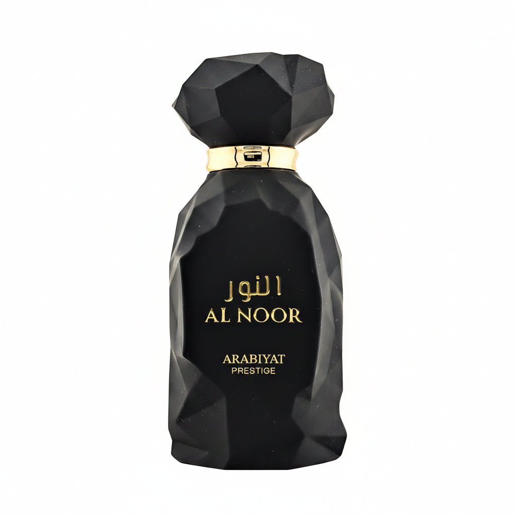 Arabiyat Prestige Al Noor 100ml – un parfum luminos si rafinat, cu o compozitie echilibrata ce imbina prospetimea notelor citrice cu caldura acordurilor orientale