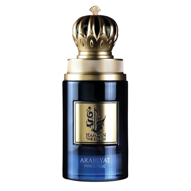 Arabiyat Prestige Hamdan The Sheikh 75ml – un parfum masculin elegant și opulent, construit pe un contrast între prospețimea citrică și profunzimea lemnoasă orientală, cu un caracter rafinat și impunător