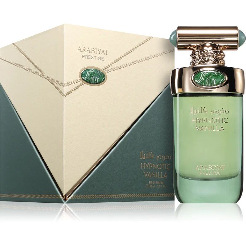 Arabiyat Prestige Hypnotic Vanilla 100ml – un parfum dulce si seducator, dominat de vanilie cremoasa si accente calde orientale