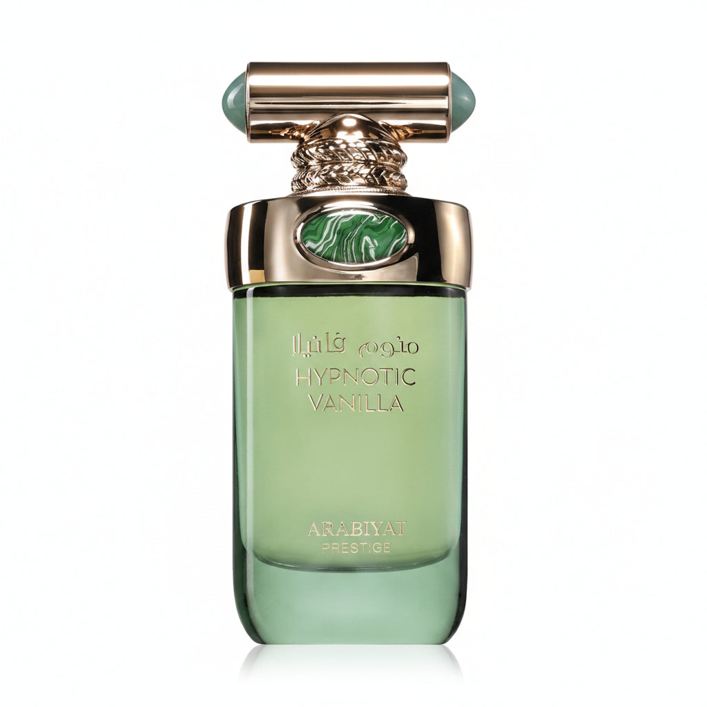 Arabiyat Prestige Hypnotic Vanilla 100ml – un parfum dulce si seducator, dominat de vanilie cremoasa si accente calde orientale
