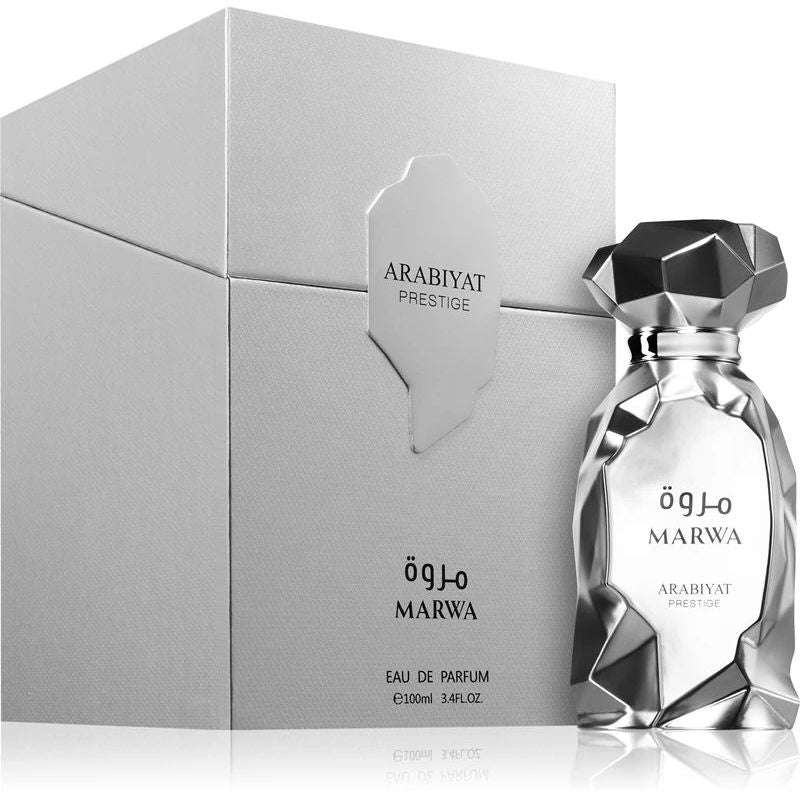 Arabiyat Prestige Marwa 100ml – un parfum masculin modern si elegant, cu o compozitie echilibrata intre note fresh, lemnoase si orientale