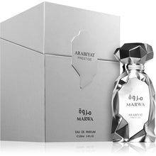 Încarcă imaginea în Galerie, Arabiyat Prestige Marwa 100ml – un parfum masculin modern si elegant, cu o compozitie echilibrata intre note fresh, lemnoase si orientale
