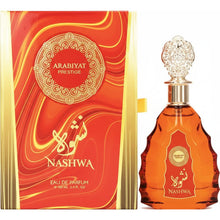 Încarcă imaginea în Galerie, Arabiyat Prestige Nashwa 100ml – un parfum elegant si echilibrat, cu o compozitie orientala moderna ce imbina note calde, florale si lemnoase
