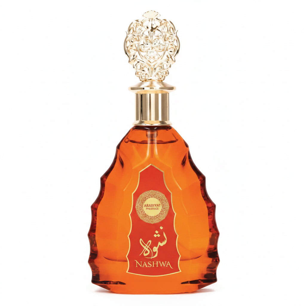 Arabiyat Prestige Nashwa 100ml – un parfum elegant si echilibrat, cu o compozitie orientala moderna ce imbina note calde, florale si lemnoase
