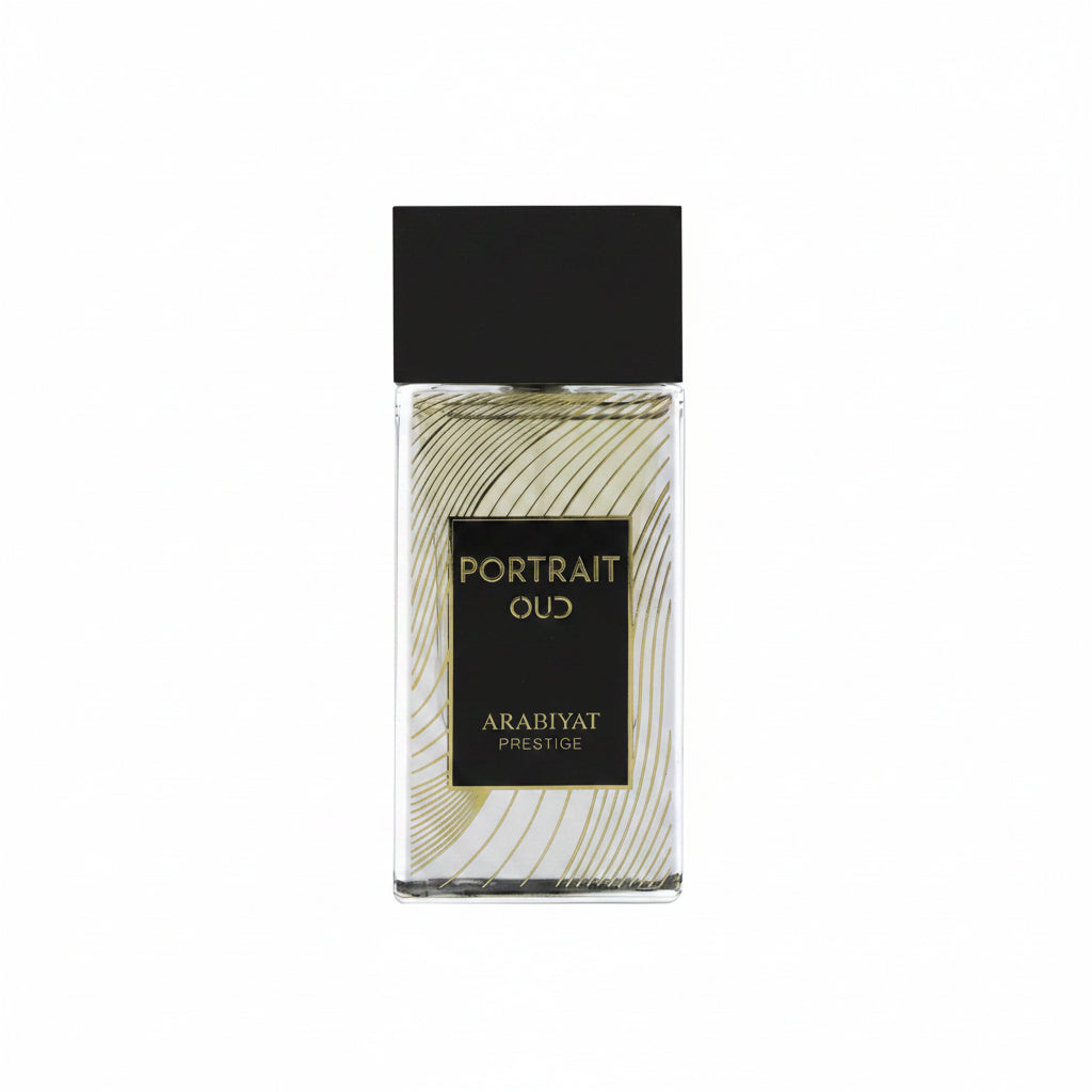 Arabiyat Prestige Portrait Oud 80ml – un parfum oriental-lemnos intens și sofisticat, cu accente profunde și rafinate de oud