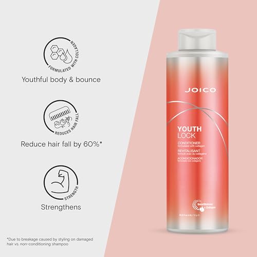 Joico YouthLock Balsam cu Colagen 1000ml - Hidratare si Stralucire Pentru Par Matur