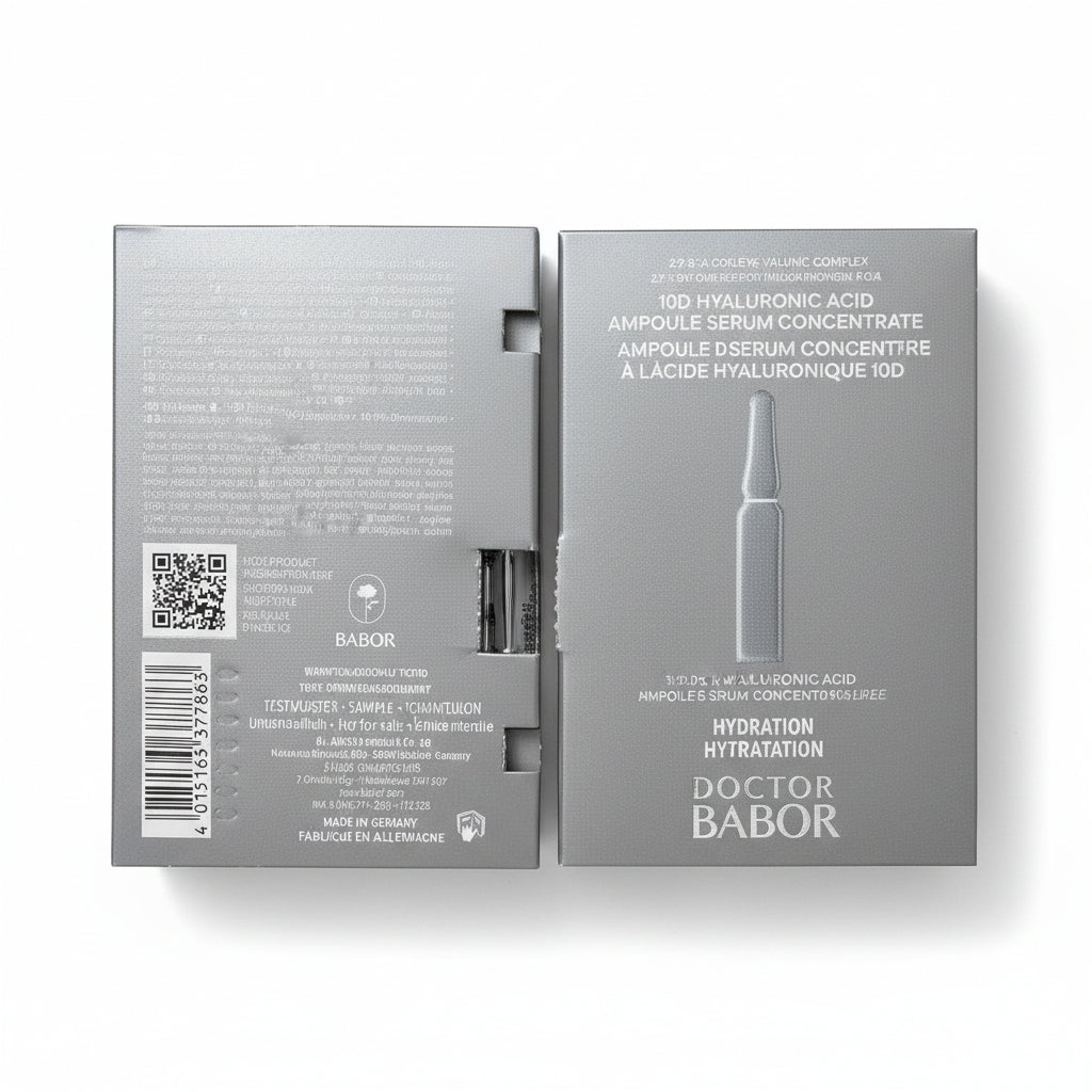 Babor 10D Hyaluronic Serum 2ml Tester - Fiola Concentrata cu Acid Hialuronic
