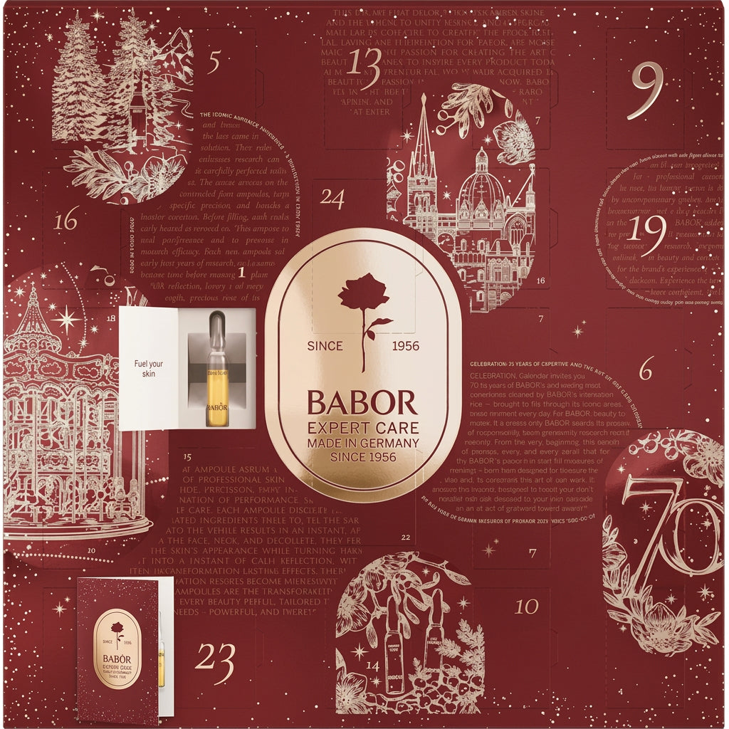 Babor Advent Calendar 24x2ml - Calendar Cadou cu 24 de Surprize Editia Aniversara 70 de Ani