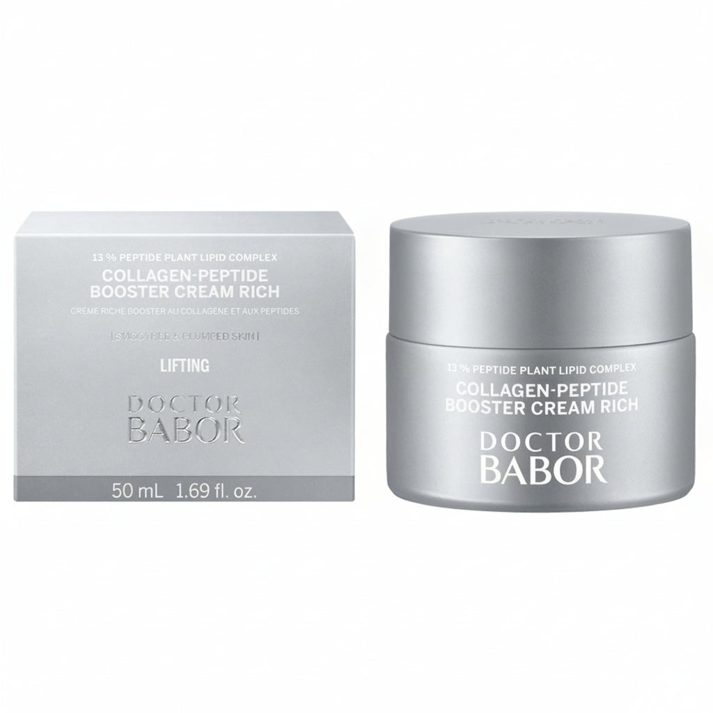 Babor Collagen-Peptide Booster Cream Rich 50ml - Cremă Antirid Bogată cu Colagen Marin, Matrixyl și Complex Lipidic pentru Ten Matur Uscat - Beauty Lounge