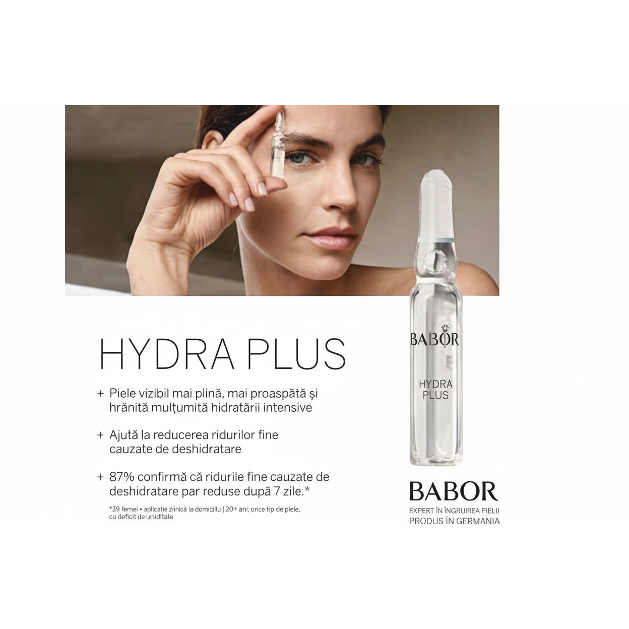 Babor Hydra Plus Ampoules 7x2ml - Fiole Concentrate Pentru Hidratare Intensa