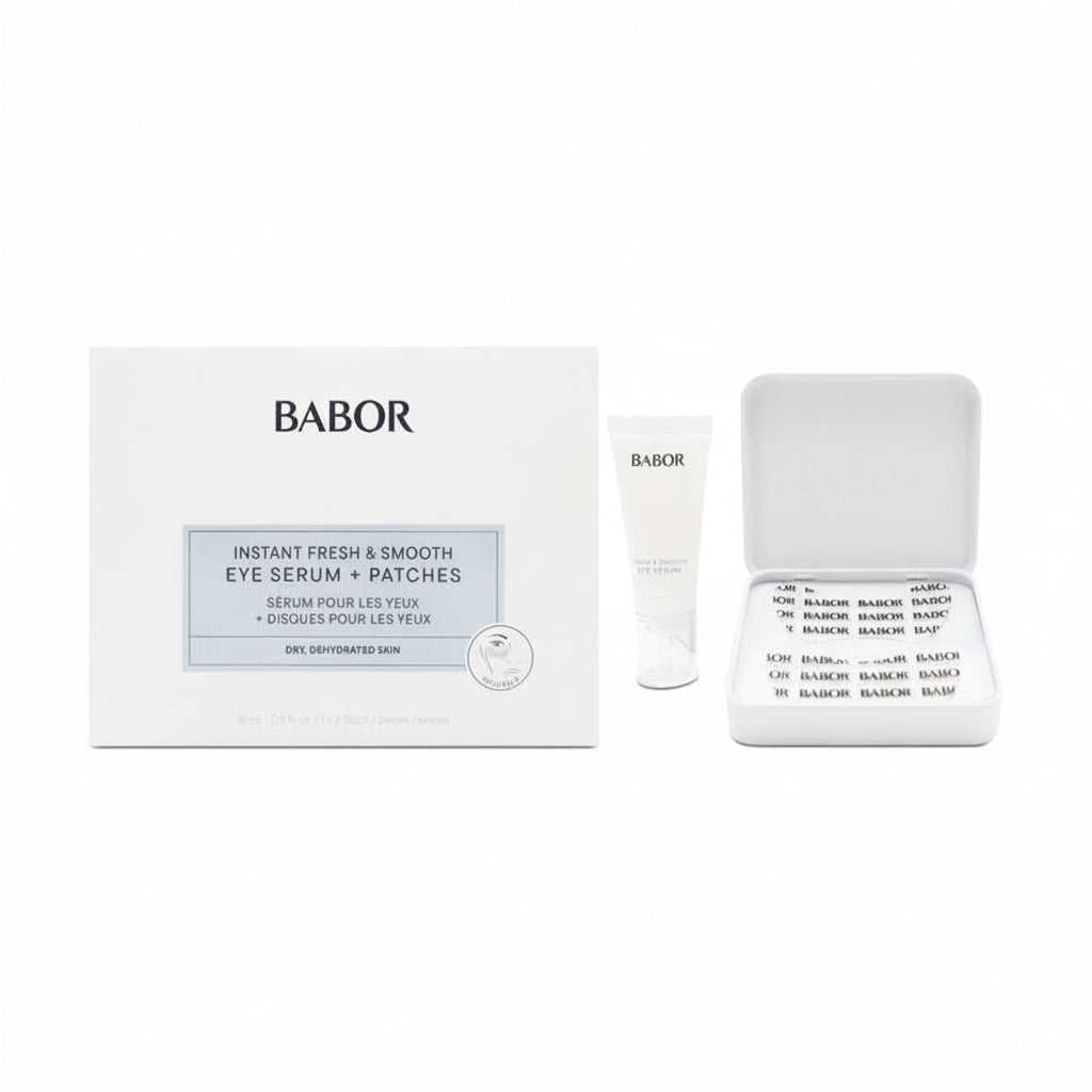 Babor Instant Fresh & Smooth Eye Serum + Patches - Ser si Patch Pentru Conturul Ochilor