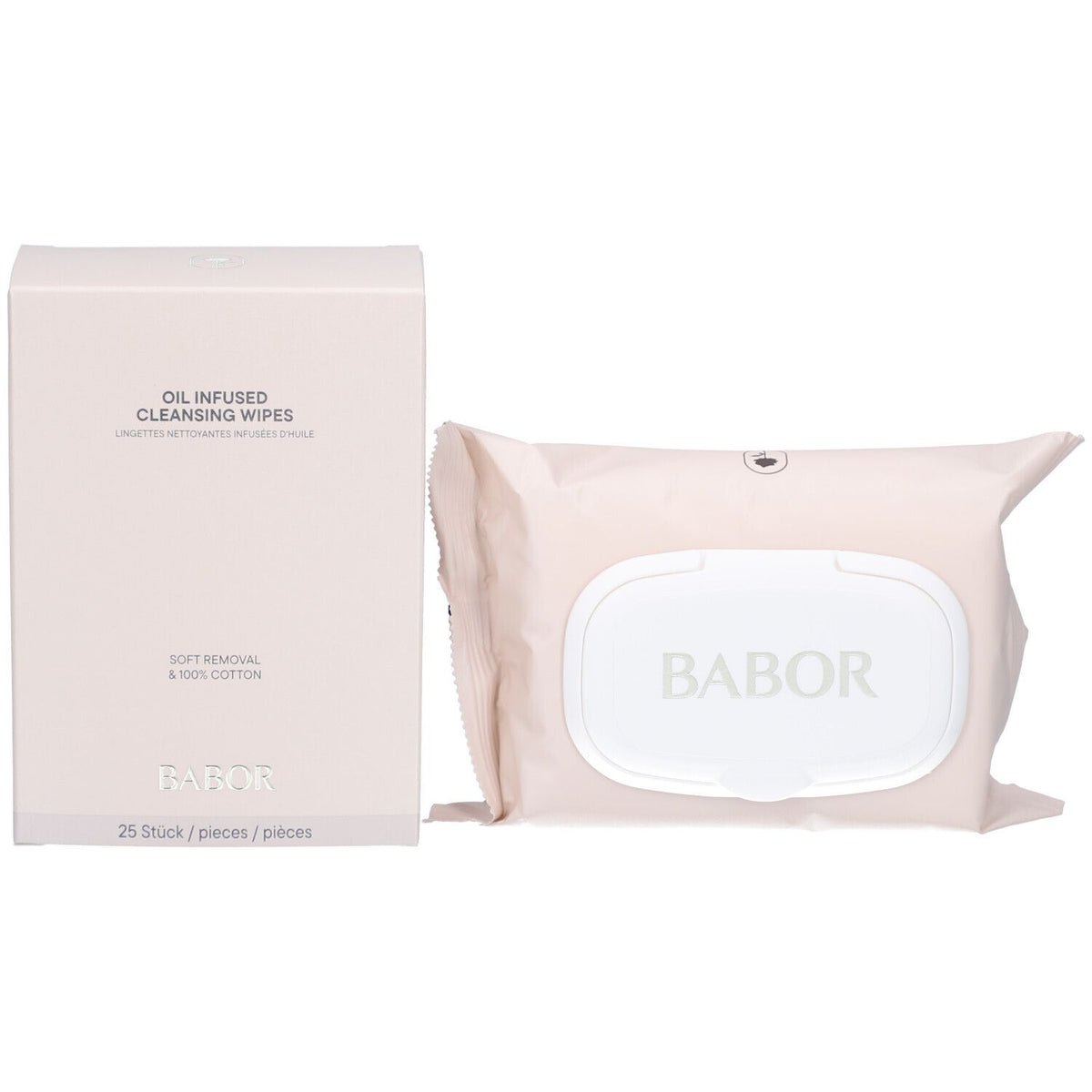 Babor Oil Infused Cleansing Wipes 25buc - Servetele Demachiante cu Ulei
