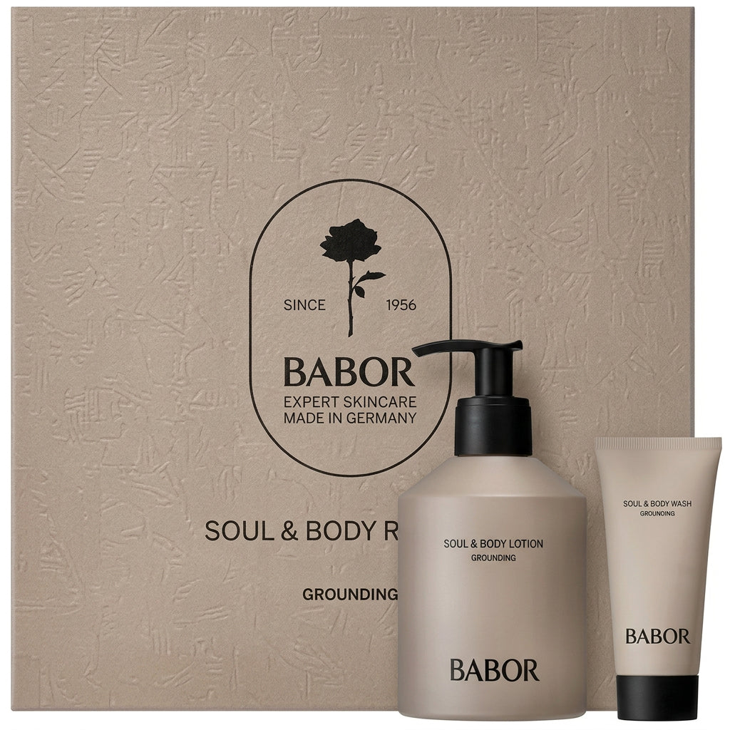 Babor Soul and Body Grounding Set - Gel de dus 50ml + Lotiune de Corp 250ml