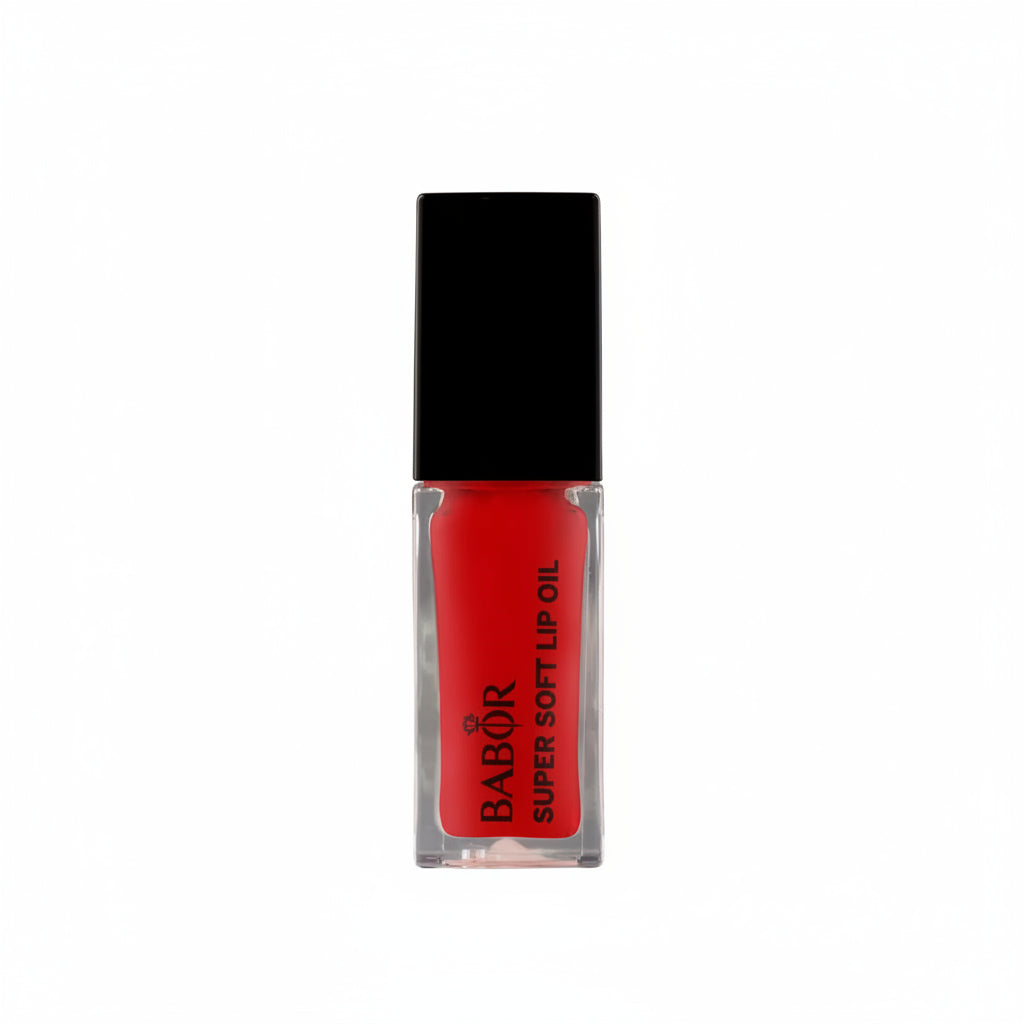 Babor Super Soft Lip Oil 6.5ml 02 Juicy Red - Ulei de Buze Nutritiv cu Ulei de Argan în Nuanță Roșu Intens pentru Buze Hidratate și Lucioase - Beauty Lounge