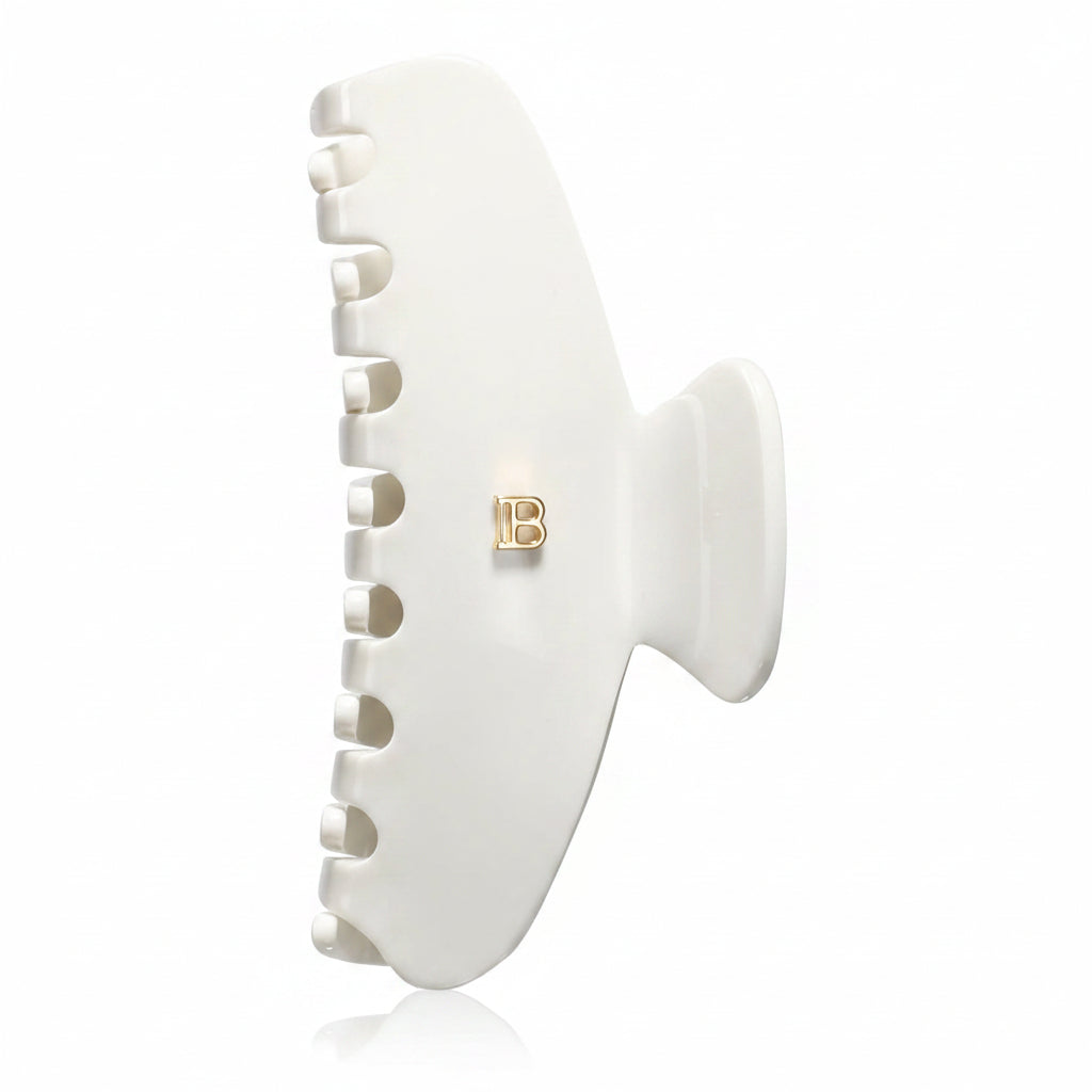 Balmain Pince À Cheveux Medium White - Clama de Par Medie Alba - Beauty Lounge