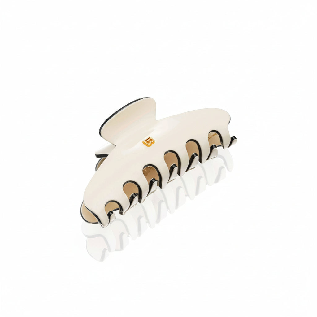 Balmain Cellulose Acetate Pince À Cheveux Medium White - Clama de Par Premium