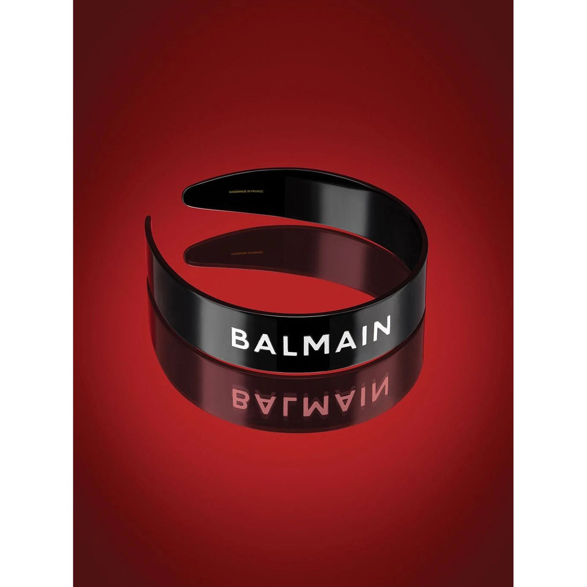 Balmain Limited Edition Headband Black White Large - Bentita Par Lux Logo Alb - Beauty Lounge