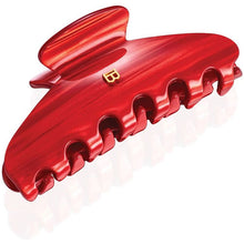 Încarcă imaginea în Galerie, Balmain Limited Edition Pince a Cheveux Medium Red Pearl - Clama Par Placata cu Aur de 18K - Beauty Lounge
