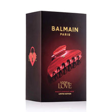 Încarcă imaginea în Galerie, Balmain Limited Edition Pince a Cheveux Medium Red Pearl - Clama Par Placata cu Aur de 18K - Beauty Lounge
