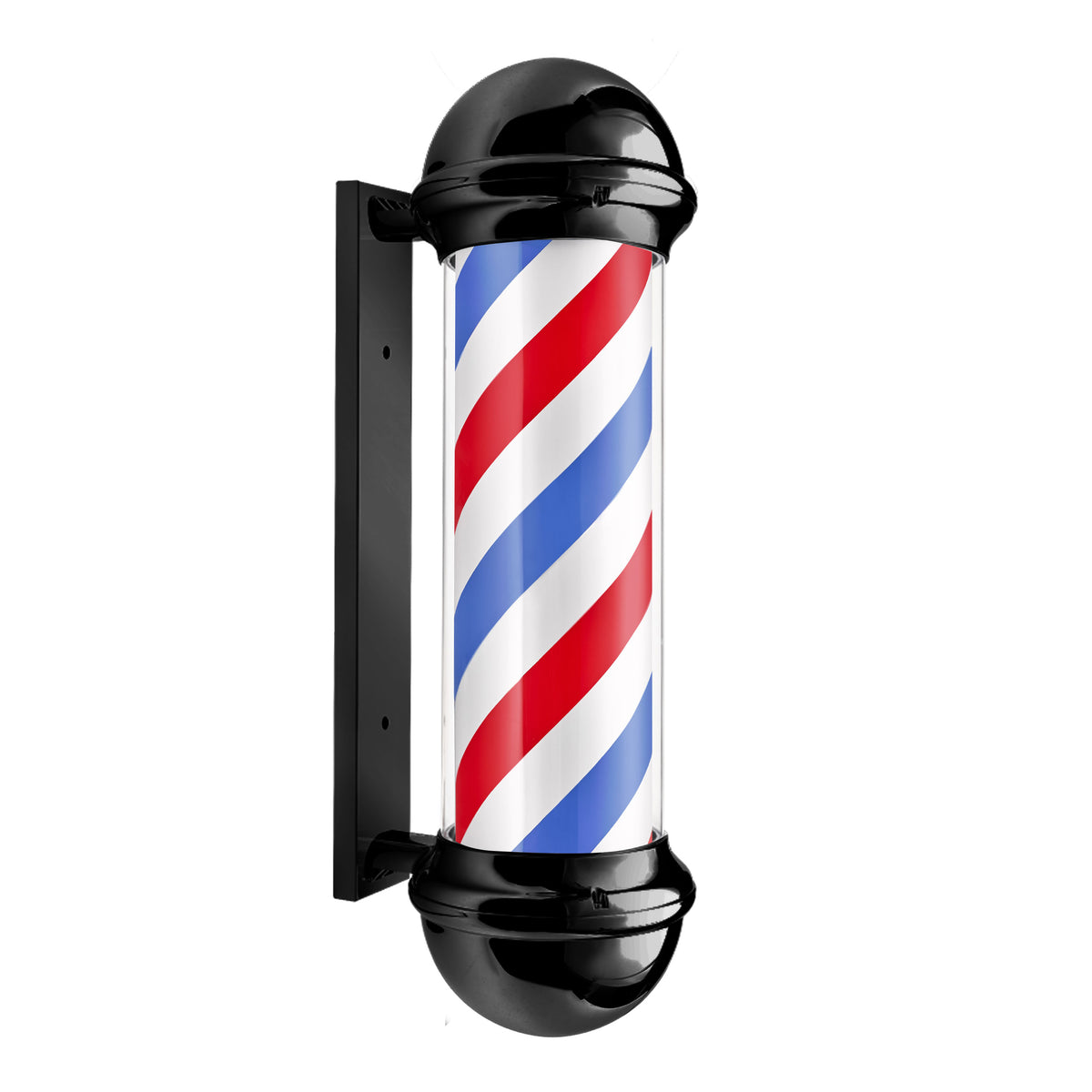 Barburys Barber Pole 70cm Black - Lampa Rotativa Pentru Frizerie