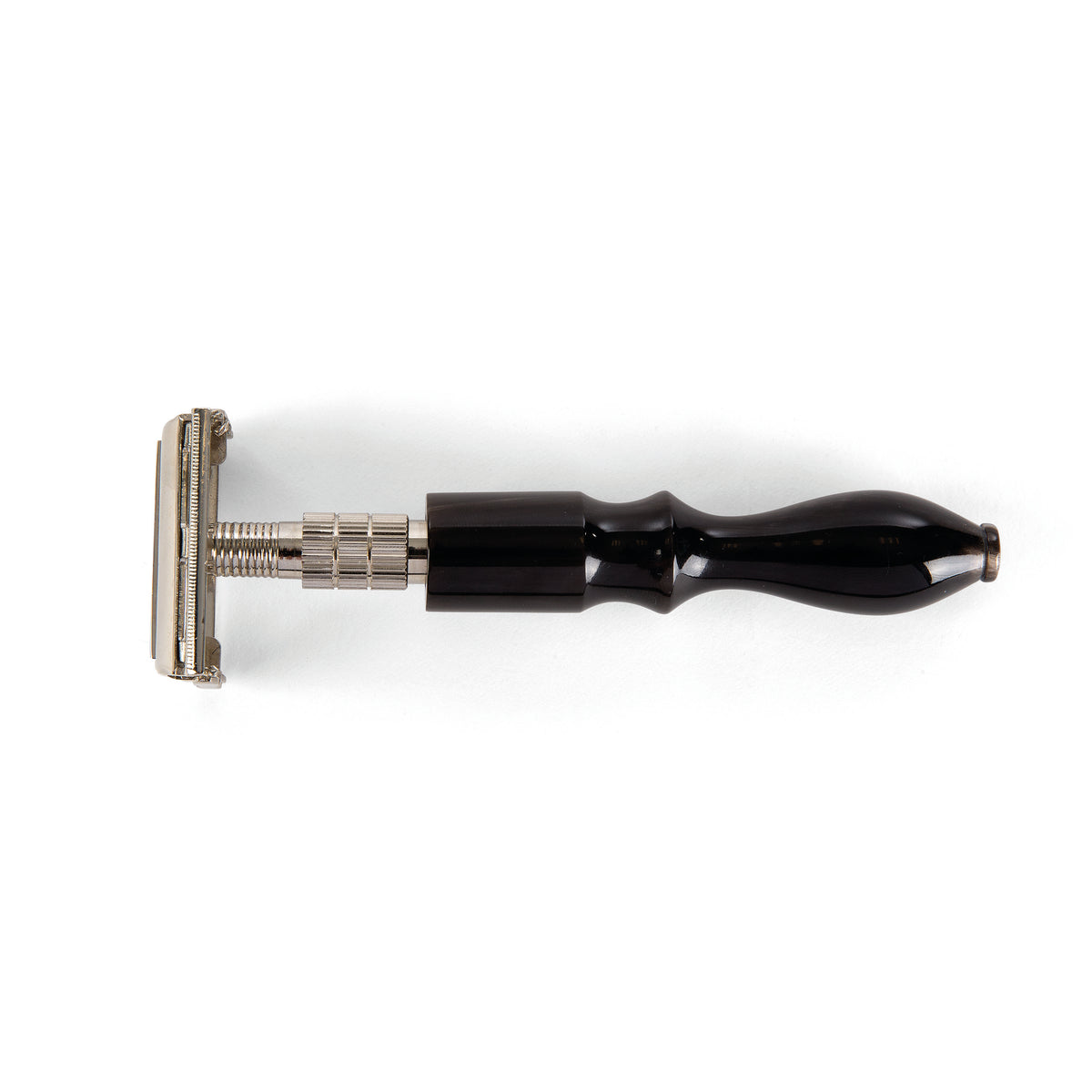 Barburys Razor Butterfly Black Horn - Aparat de Ras cu Maner din Corn