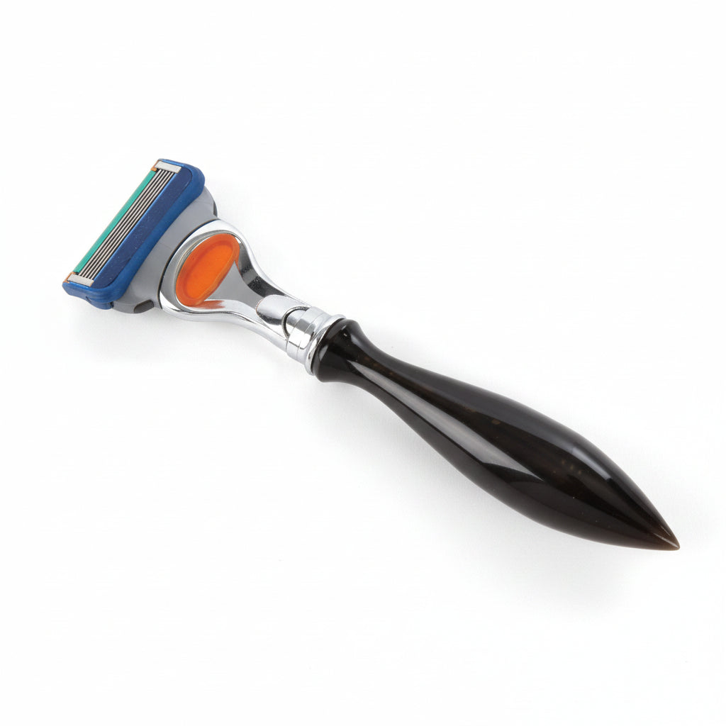 Barburys Razor Distinctive Black Horn - Aparat de Ras cu Maner din Corn
