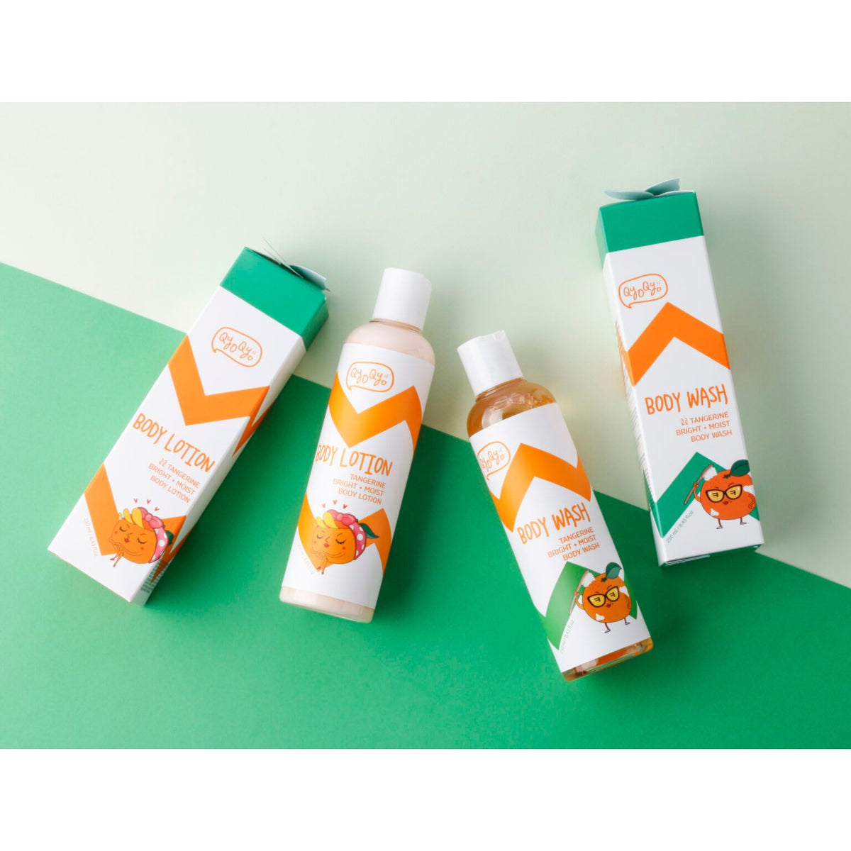 QyoQyo Tangerine Bright and Moist Body Lotion 250ml - Lotiune de Corp