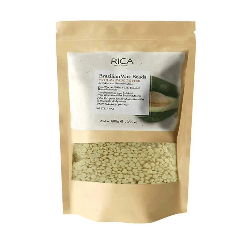 Rica Brazilian Avocado Butter Wax Beads 800g - Ceara Profesionala Pentru Epilare Delicata