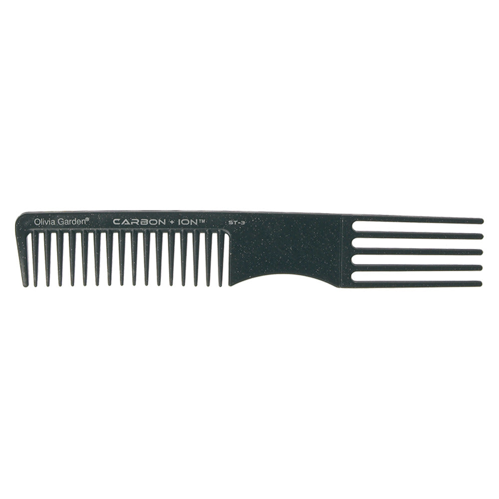 Olivia Garden Carbon ST-3 - Pieptene Profesional Carbon Turmalina pentru Coafare si Servicii Tehnice - Beauty Lounge