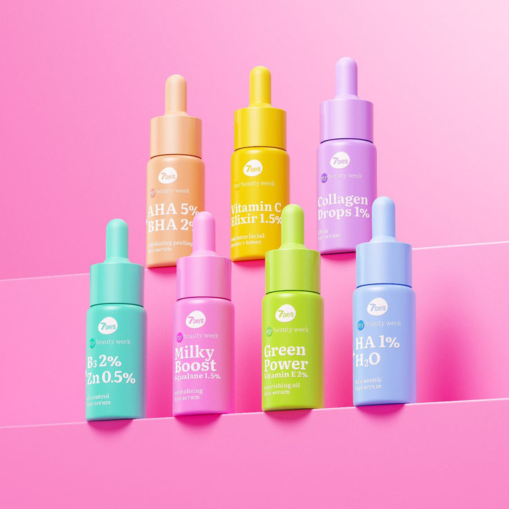 7DAYS Ser Facial My Beauty Week Green Power Vitamina E 2% Nutritiv 20ml