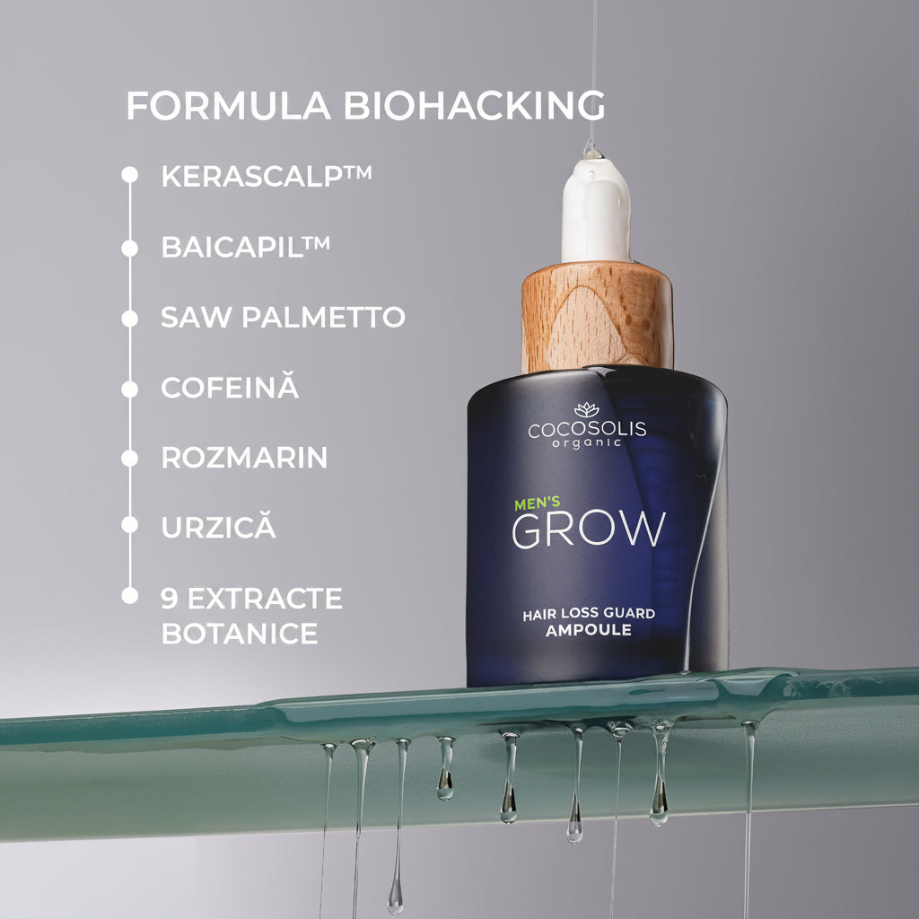 Cocosolis GROW Men Hair Loss Guard Ampoule 50ml - Ser Impotriva Caderii Parului