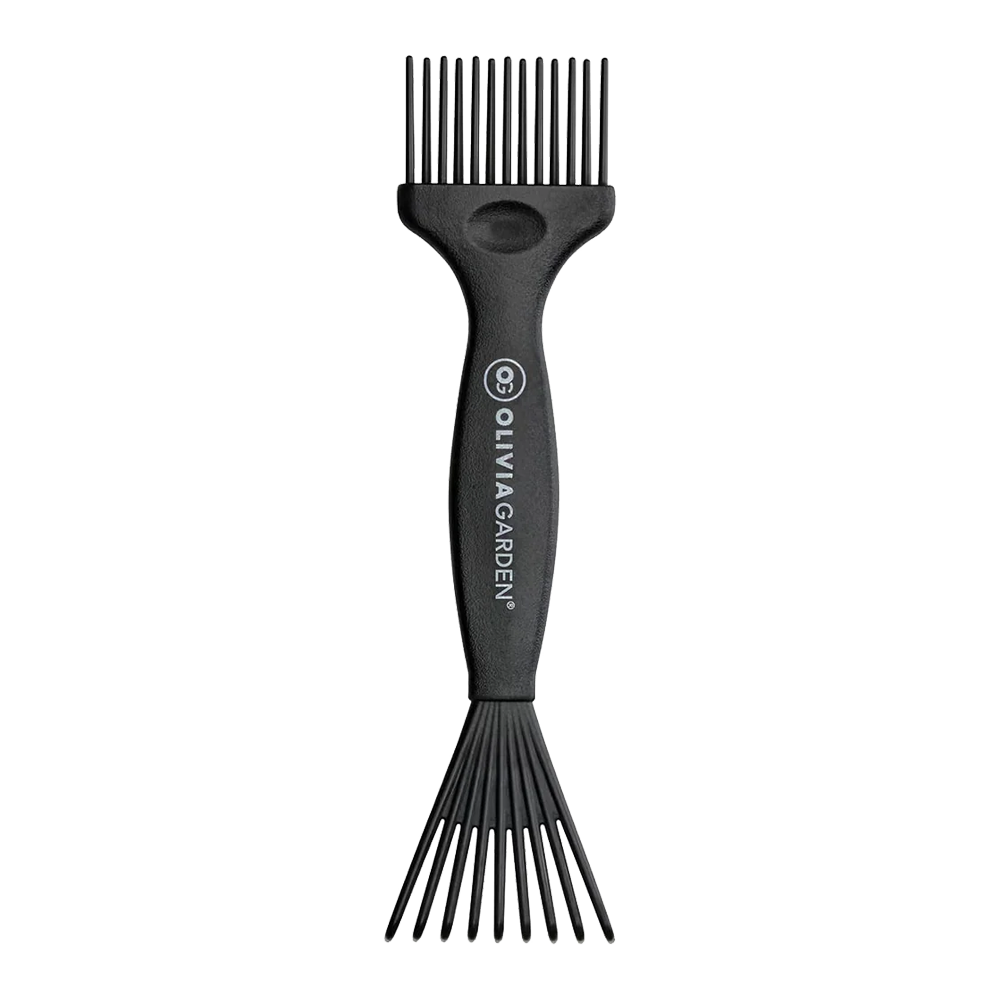 Olivia Garden - Curatator de Perie de Par 2 in 1 Mini Negru