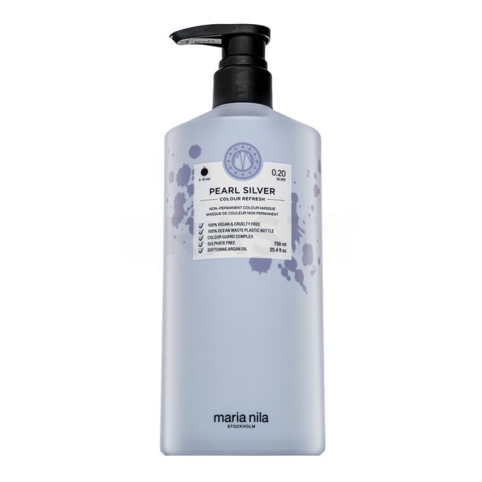 Maria Nila Colour Refresh Pearl Silver 0.20 750ml - Masca de Par Nuantatoare