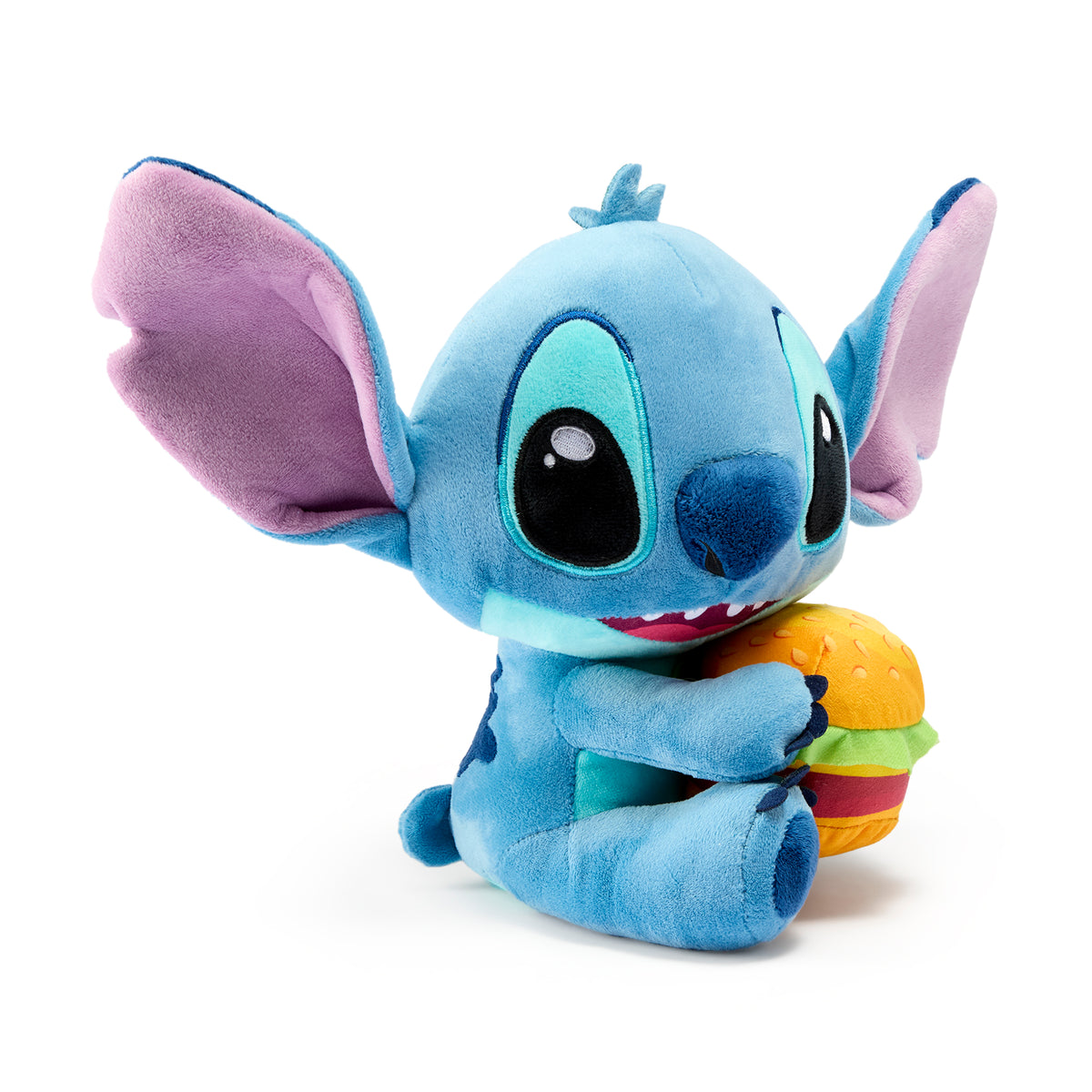 Disney Stitch cu Burger 25cm - Jucarie de Plus