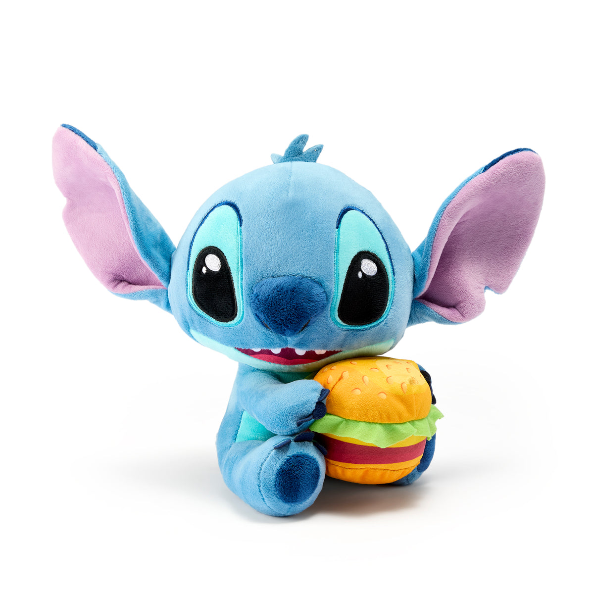 Disney Stitch cu Burger 25cm - Jucarie de Plus