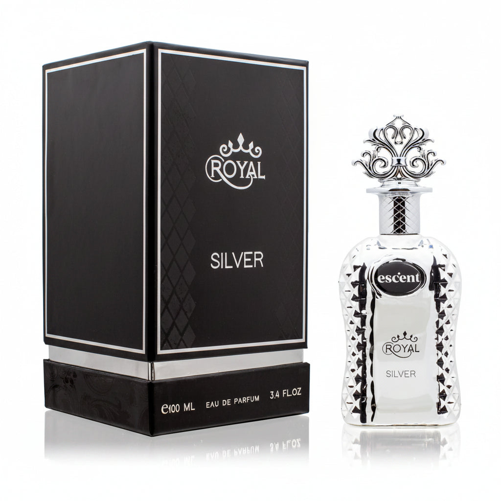 Escent Royal Silver 100ml - Apa de Parfum Pentru Barbati Fructat-Condimentat